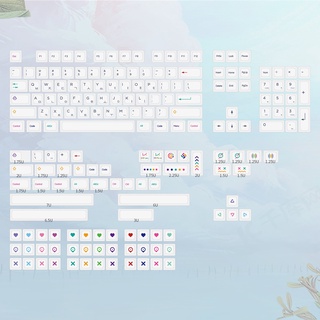 [Korean] NP PBT Crayons keycaps คีย์แคปชุดใหญ่ใส่ได้ทุกขนาด ภาษาเกาหลี