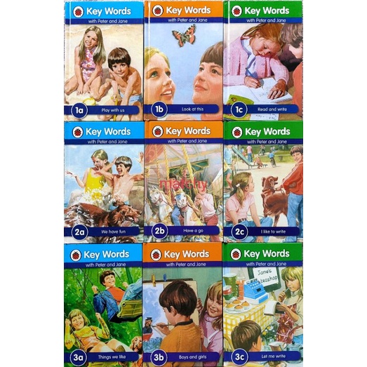 หนังสือเด็กภาษาอังกฤษมือสอง Used Key Words with Peter and Jane 1a 1b 1c 2a 2b 2c 3a 3b 3c 4a 4b 4c 5