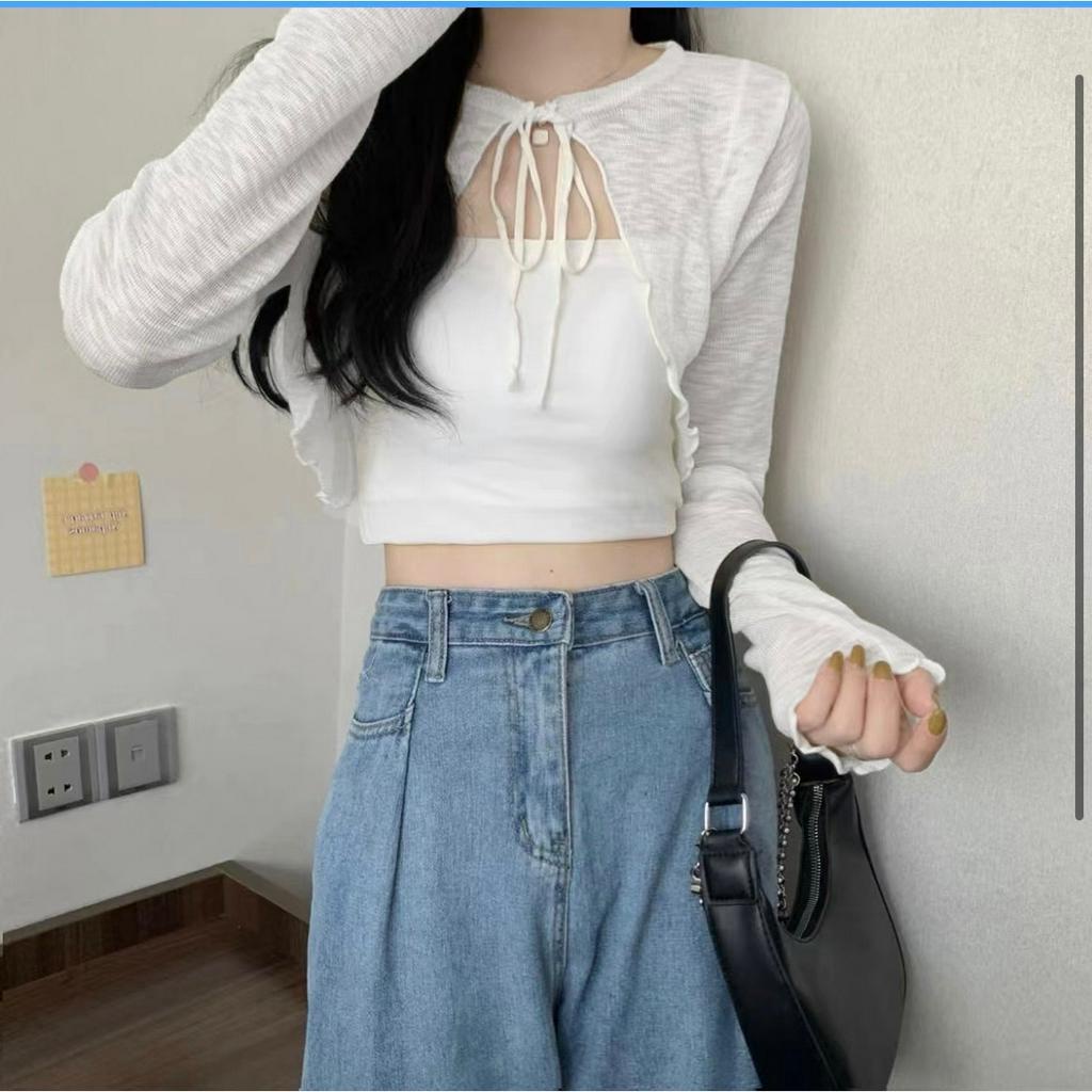 เสื้อคลุมไหมพรม ดีเทลปลายหยัก ใส่สบาย งานจริงผ้าไม่บางเหมือนในรูป #P18 ราคา ถูกที่สุด ดีลบีเคเค แกลเลอรีภาพที่ 8