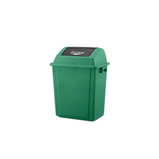 ถังขยะพลาสติกทรงเหลี่ยม ฝาสวิง COMBI WARE RX-20X-GRN สีเขียว ขนาด 20 ลิตร ถังขยะ Square Plastic Trash Can COMBI WARE RX-