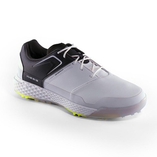 รองเท้ากอล์ฟ รองเท้ากอล์ฟผู้ชาย INESIS MEN’S GRIP WATERPROOF GOLF SHOES WHITE AND NAVY รองเท้ากอล์ฟกันน้ำ