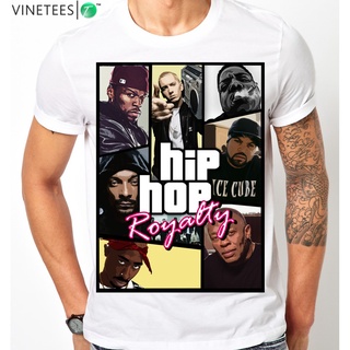 ราคาระเบิดเสื้อยืด ผ้าฝ้าย พิมพ์ลาย Rap Gods สไตล์ฮิปฮอป Royalty Dr Dre Eminem Snoop Dogg 2 Pac Biggie s สีดํา สําหรับผู