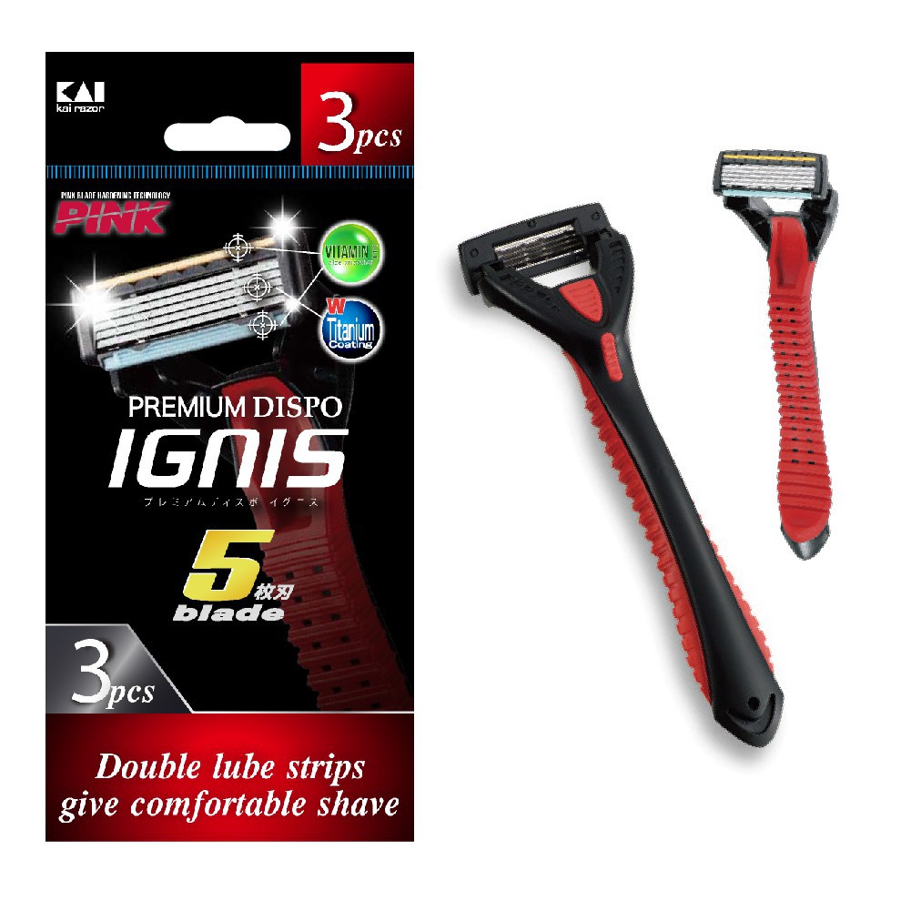 มีดโกน IGNIS 5 BLADE pouch (3 ด้าม)