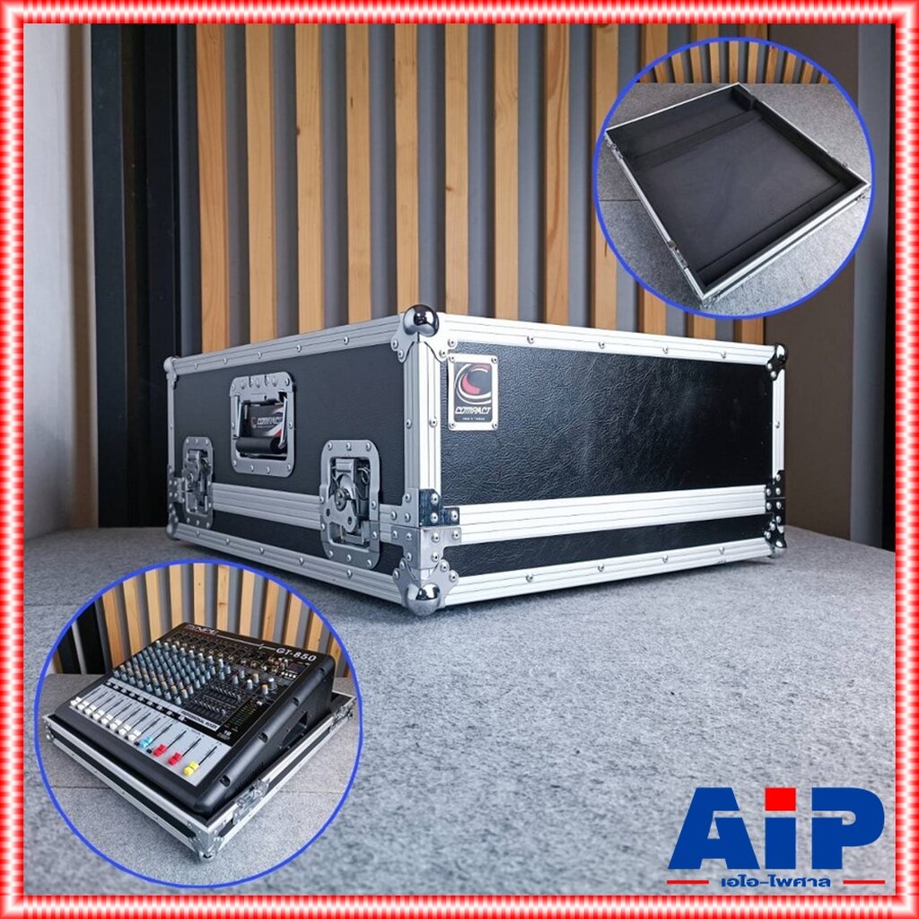 RACK MYNPE GT-850 GT-880 GT-4500 สีดำ แร็คใส่มิกเซอร์ กล่องใส่มิกซ์ กล่องแร็คเพาเวอร์มิกเซอร์ มายเอ็