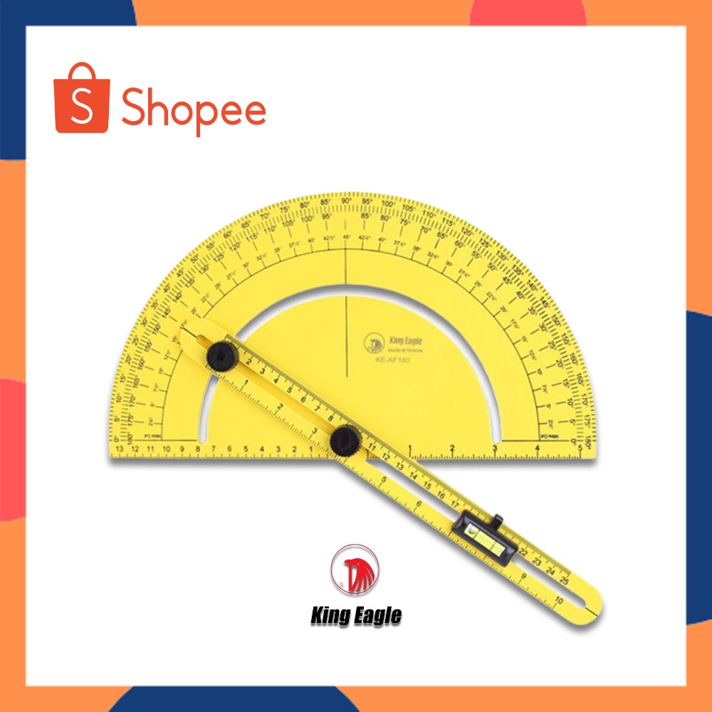 ฉากวัดมุมตั้งองศา ครึ่งวงกลมวัดองศา ฉากองศา ฉากวัด ฉากเอนกประสงค์ ฉากครึ่งวงกลม ฉากช่างไม้ #AF180 ตร