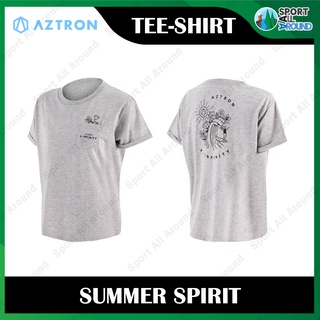 Aztron Summer Surfing Pocket Tee  Womens Grey เสื้อยืด คอกลม สำหรับผู้หญิง