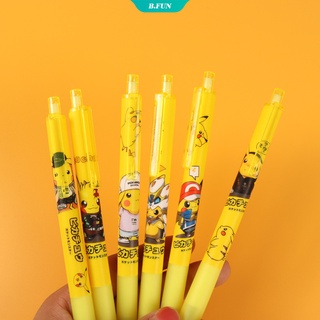 ปากกาคาร์บอน ลายโปเกม่อน Pikachu 0.5 มม. สีดํา สําหรับเด็กผู้ชาย และเด็กผู้หญิง 1 ชิ้น [FUN]