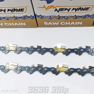 โซ่เลื่อยยนต์ NEWWAVE 3636 (3/8p) ขนาดเล็ก ทองคำผสมไทเทเนียม (แบบตัด)