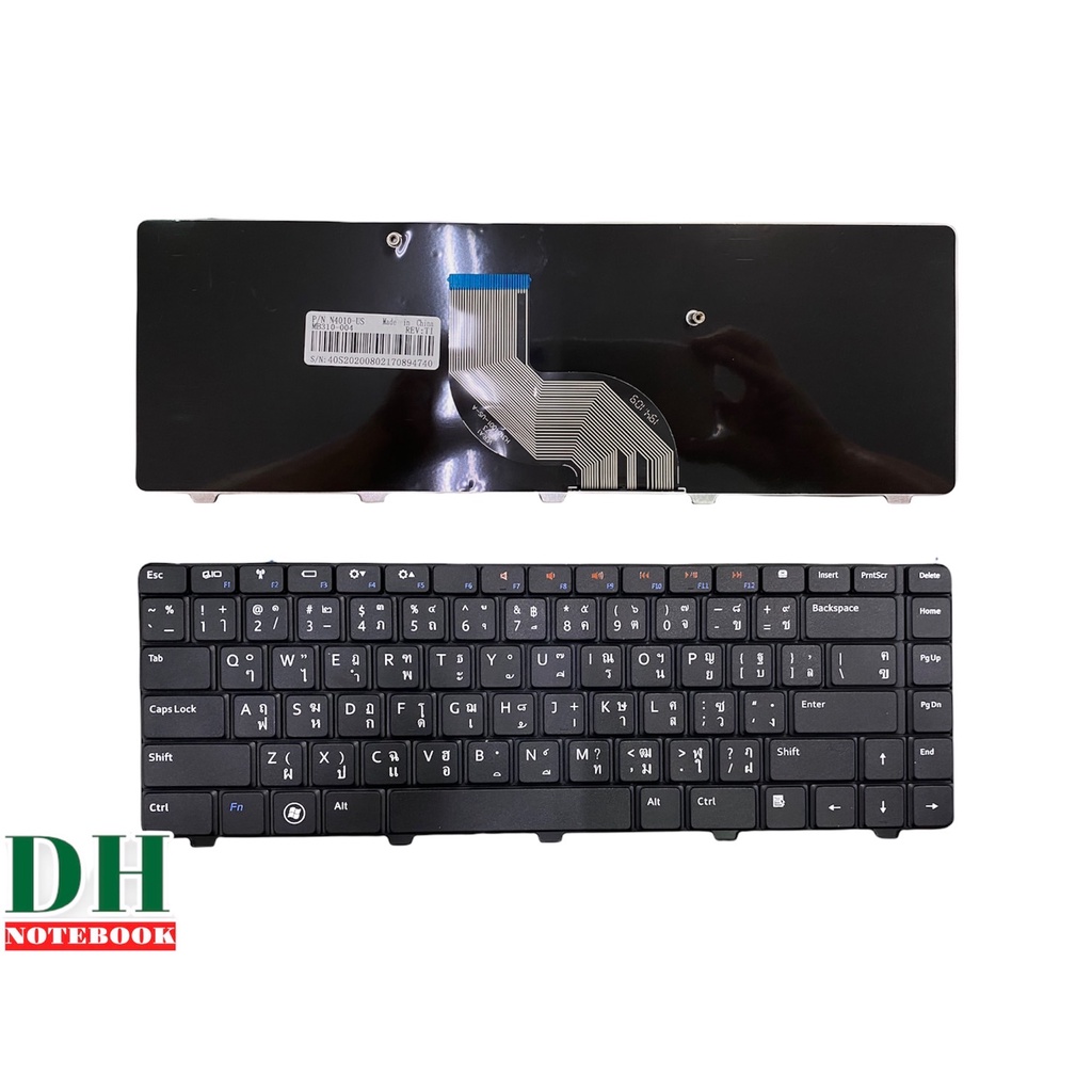 คีย์บอร์ดโน๊ตบุ๊ค keyboard  Dell Inspiron 14R 14V N4010 N4030 N5030 M5030 N4020 M4010 TH-ENG