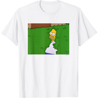 เสื้อยืดพิมพ์ลายเสื้อยืดเสื้อยืด พิมพ์ลาย The Simpsons Homer Hedge Meme สไตล์วินเทจย้อนยุค สําหรับผู้ชาย และผู้หญิงS-4XL