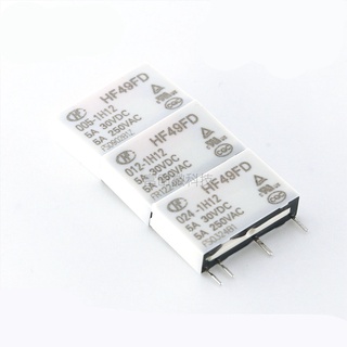 รีเลย์ HF49FD-005 012 024-1H12 4PIN 5A 2 ชิ้นต่อล็อต