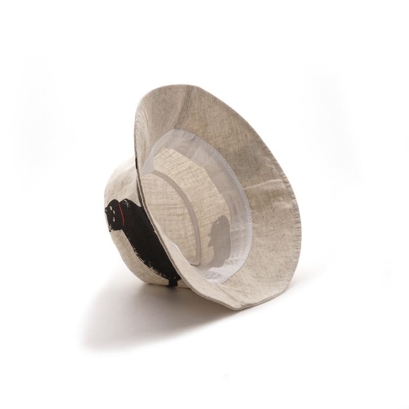 หมวกบักเก็ต ผ้าฝ้าย และผ้าลินิน พิมพ์ลายคิตตี้น่ารัก เข้ากับทุกการแต่งกาย สไตล์ชาวประมง สําหรับผู้ชาย และผู้หญิง - รูปที่ 6