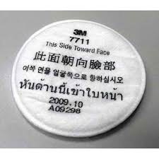 3M 7711 Pre-Filter สําหรับกรอง 7700 N95 (10 ชิ้น/กล่อง)