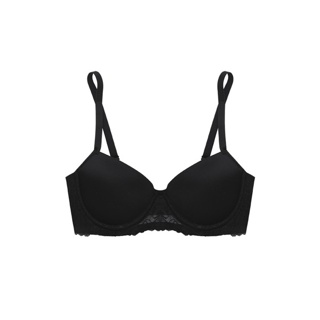 Sabina เสื้อชั้นใน (มีโครง) รุ่น Habpy lady รหัส SBXWP1004BK สีดำ