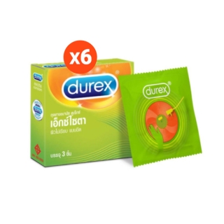 ดูเร็กซ์ ถุงยางอนามัย เอ็กซ์ไซตา 3 ชิ้น จำนวน 6 กล่อง Durex excita Condom 3