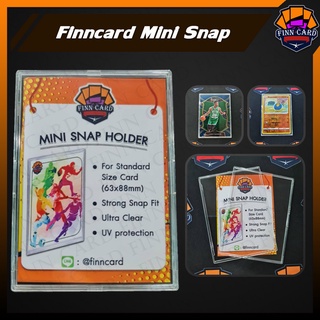 ราคาFinncard Mini Snap กรอบใส แบบฝาครอบ 35pt สำหรับใส่การ์ดสะสม กันแสงUV 100% (ราคาขายต่อชิ้นไม่รวมขาตั้ง) MN