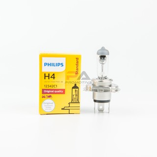 หลอดไฟหน้า PHILLIPS ขั้ว H4 Original (มีราคาส่ง 10 หลอดขึ้นไป)