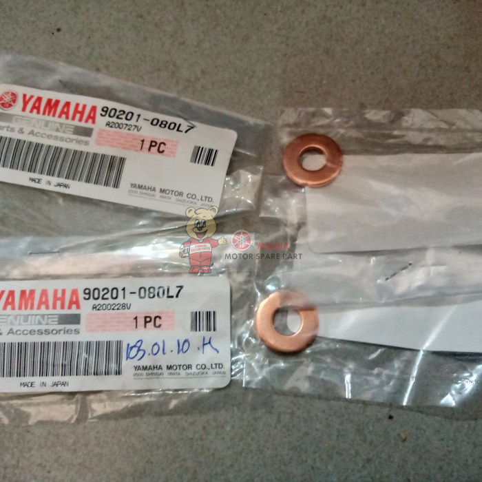 YAMAHA LC135 COPPER BLOCK BOLT WASHER // 90201-08609 CYLINDER HEAD WASHER LC-135 LC1 135 YAMAHA
