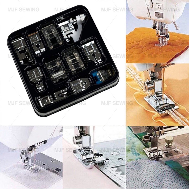 เซ็ตตีนผีจักรเย็บครอบจักรวาล ตีนผีจักรกระเป๋าหิ้ว Presser foot Set-11ชิ้น/16ชิ้น/32ชิ้น รูปที่ 6