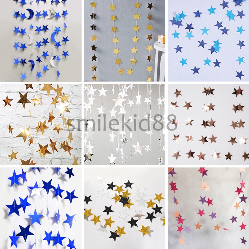 พร้อมส่ง ธงดาว ธงสามเหลี่ยม ตกแต่งงานปาร์ตี้