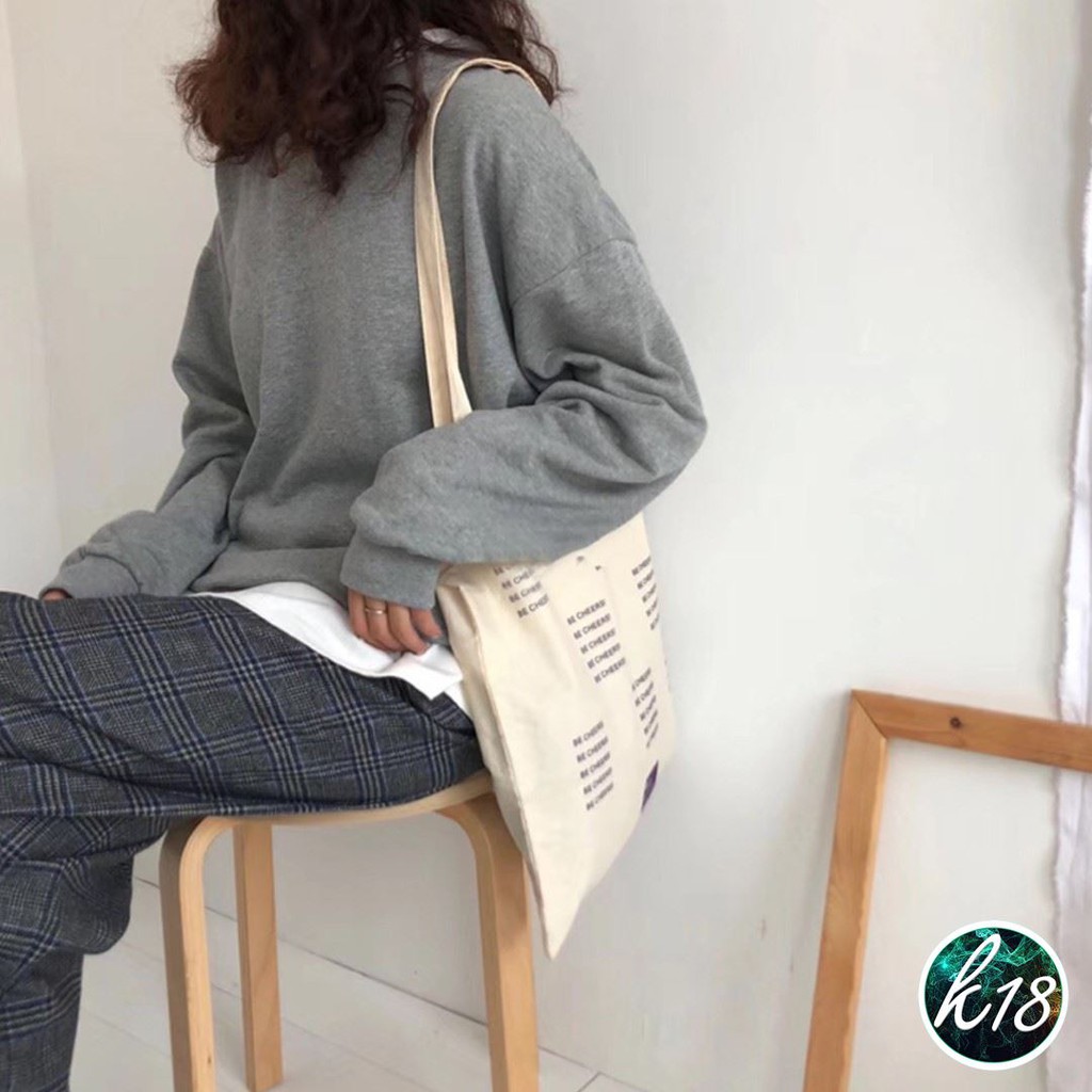 K18💜Korean เสื้อกันหนาว ทรงโอเวอร์ไซส์ แขนจั๊ม ผ้าสำลีหนานุ่ม 16 สี - รูปที่ 2