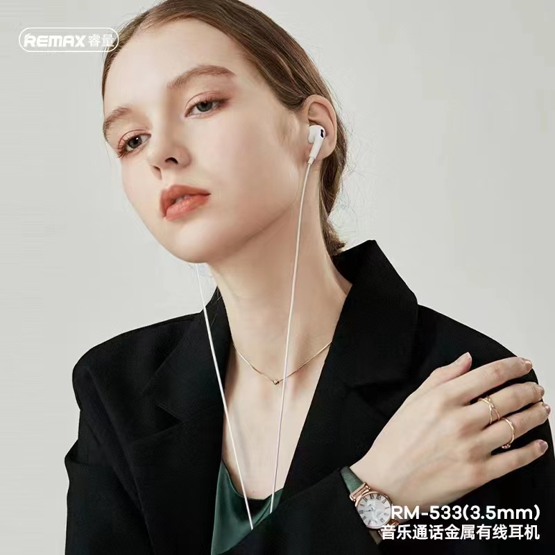 Remax รุ่น Rm-533 3.5MM music bass stereo to Aux หูฟัง สมอลล์ทอล์ค คุย ...