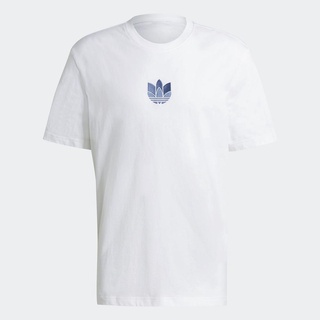 เสื้อยืดผ้าฝ้าย adidas ORIGINALS เสื้อยืด LOUNGEWEAR Adicolor 3D Trefoil ผู้ชาย สีขาว GN3547S-3XL