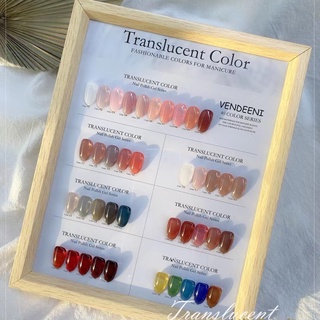 WE- VENDEENI เซ็ทสีเจลไซรัป 5 สี แถมชาร์ตกรอบไม้+เล็บปลอม