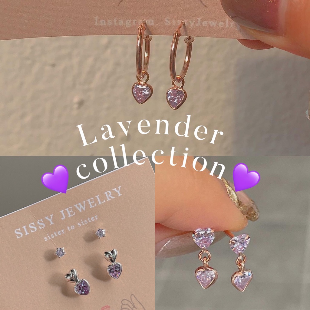 SissyJewelry // ต่างหูเงินแท้ Lavender collection