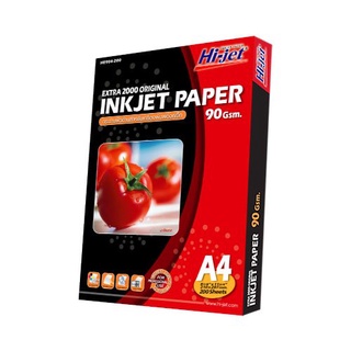 Hi-jet กระดาษอิงค์เจ็ท ผิวด้าน Inkjet Matt Paper 90 แกรม A4 200 แผ่น