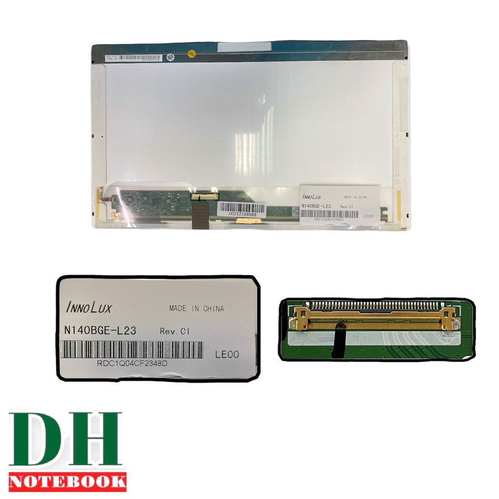 จอ 14.0 ธรรมดา 40พิน ใหม่90% 1366*786 32.3Cm N140BGE-L23 LTN140AT02, LTN140AT07 สินค้าประกัน 6 เดือน