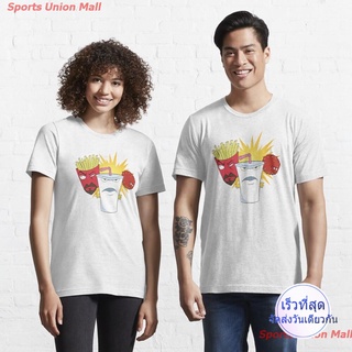 ผู้ชาย สบายๆ ภาษาญี่ปุ่น women ตลก ผ้าฝ้ายแท้ Aqua Teen Hunger Force Essential T-Shirt