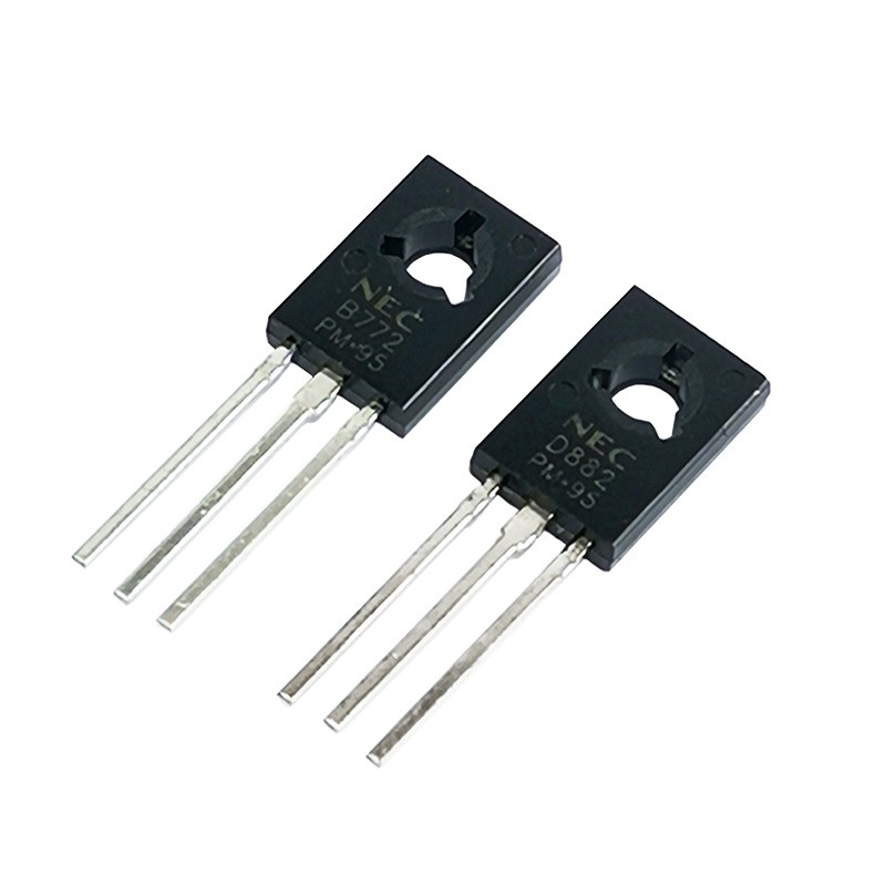 ทรานซิสเตอร์ท่อไฟฟ้าภายใน B772 D882 ทรานซิสเตอร์ 2SD772 2SD882 TO-126