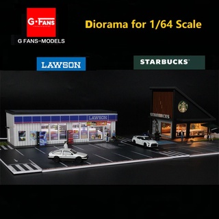 Gfans ไฟ LED 1:64 สําหรับร้านกาแฟ LAWSON Star