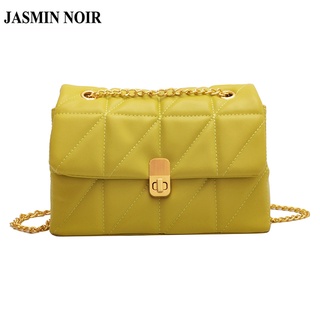 Jasmin NOIR กระเป๋าสะพายข้าง ลายสก๊อต แต่งสายโซ่ สําหรับผู้หญิง