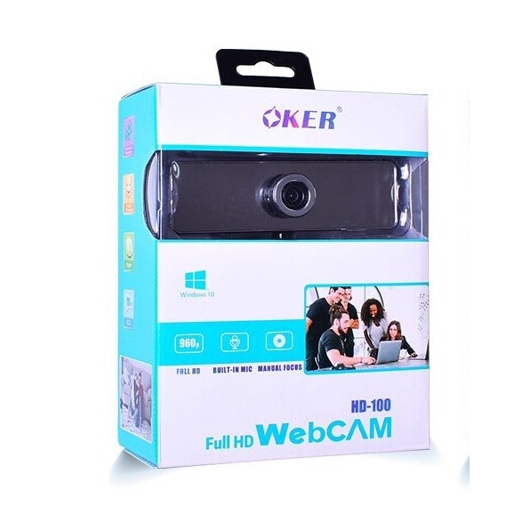 กล้องเว็บแคม Oker HD-100 Full HD 960P Webcam มีไมค์ในตัว ภาพชัด