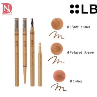 LB 3in1 Eyebrow (Pencil &amp; Powder) 0.4gดินสอเขียนคิ้วแบบ 3in1 made in japan เขียนคิ้วฟุ้งๆของLB