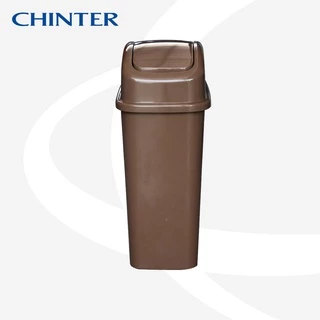CHINTER F076ถังขยะทรงเหลี่ยมฝาสปริงบน10ลิตร,15ลิตร,20ลิตรมีให้เลือก