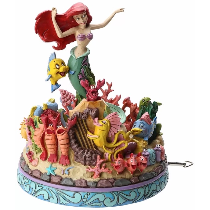 Little Mermaid Under The Sea Music Box รวมกล่อง  Jim Shore Disney Traditions เงือกน้อยใต้ท้องทะเล Music Box