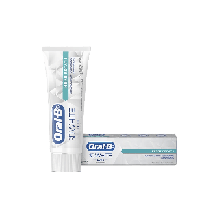 [ใหม่] Oral B ออรัล-บี ยาสีฟัน ทรีดีไวท์ สูตรลมหายใจหอมสดชื่น ขนาด 90 กรัม