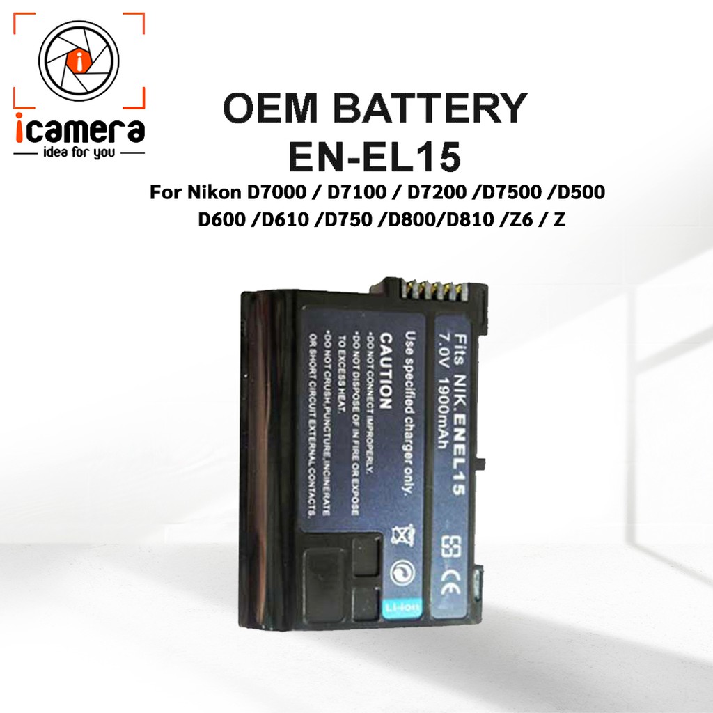 OEM Battery ENEL15 For Nikon Camera รับประกัน 1 เดือน Shopee Thailand