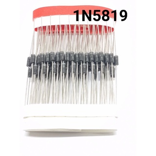 10ชิ้น ไดโอด 1N5819 1A 40V schottky diode