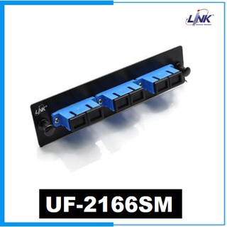 LINK รุ่น UF-2166SM 3 SC Duplex Snap-In Adapter PLATE (SM &amp; MM.)(แผง SNAP SM,SC 6 F)