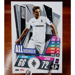 การ์ด​ Match Attax UEFA  2020/21 ชุด Base Card ทีมโบรุสเซีย มึนเช่นกลัดบัค (VFL Borussia Mönchengladbach)