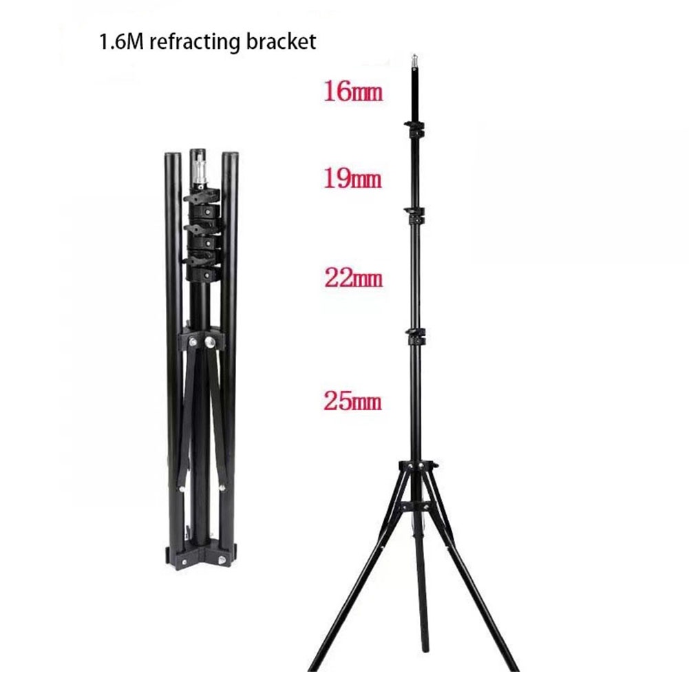 Professional ปรับ 1.6M(63in) ขาตั้งไฟขาตั้งกล้อง 1/4 หัวสกรูสําหรับสตูดิโอถ่ายภาพแฟลชถ่ายภาพ