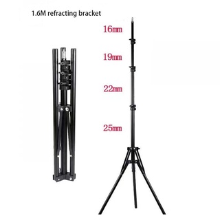 ขาตั้งกล้องไฟ 1.6 ม. (63 นิ้ว) ปรับได้ พร้อมหัวสกรู 1/4 สําหรับถ่ายภาพสตูดิโอ