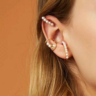 °°°°° ต่างหูหนีบไข่มุกเซ็ท • Pearl Ear cuff Set