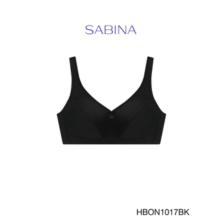 Sabina ซาบีน่า เสื้อชั้นใน (ไม่มีโครง) รุ่น Habpy Adult รหัส HBON1017BK สีดำ