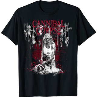 เสื้อยืดโอเวอร์ไซส์เสื้อยืด พิมพ์ลาย Cannibal Corpse Butcher สินค้าอย่างเป็นทางการS-3XL