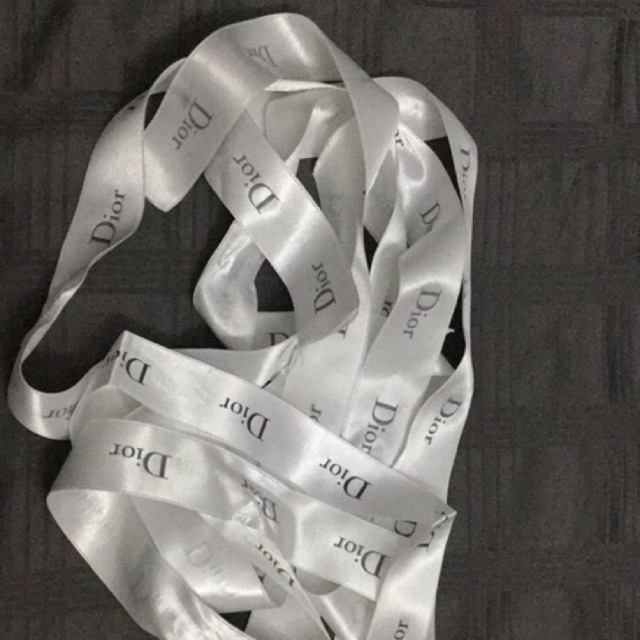ริบบิ้นผูกถุงกระดาษ ผูกกระเป๋า Dior แท้จากช้อป